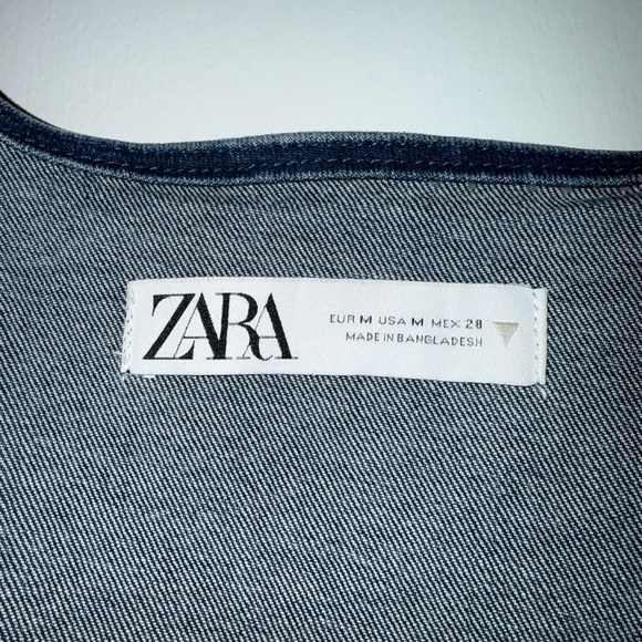 Zara Blue Denim Dress - Picture 5 of 6